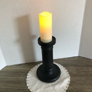Solid Wood Pillar Style Candle Holder